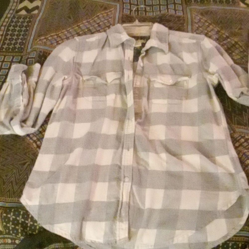 Tailor Vtg. Stretch flannel top